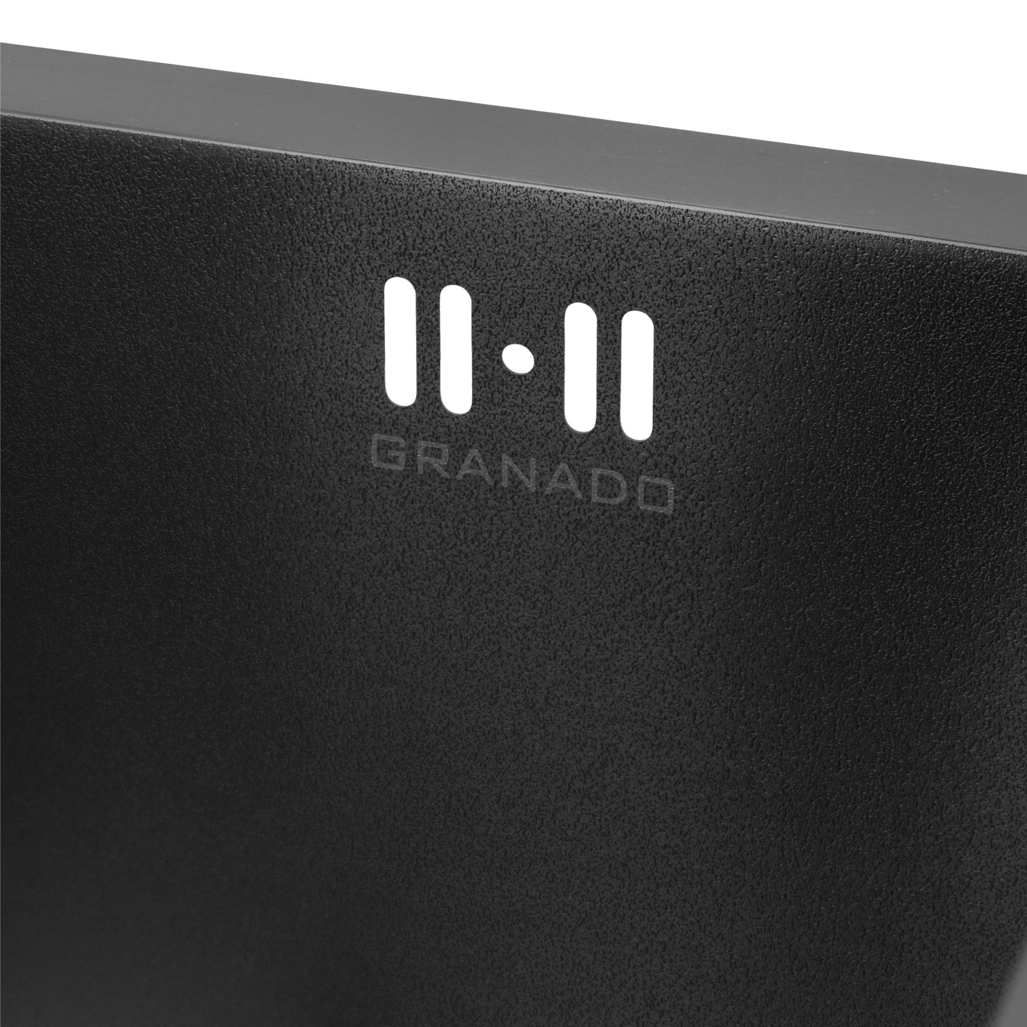 Мийка для кухні Granado Under top Max Steel S201 Textures 53х43х22 см Black - фото 7