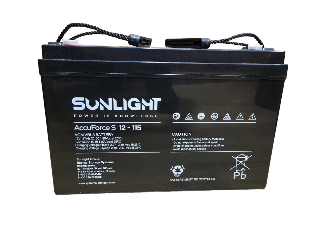 Аккумулятор гелевый Accumulator battery SunLight SP 12 В 117 Ач AGM (14279984)