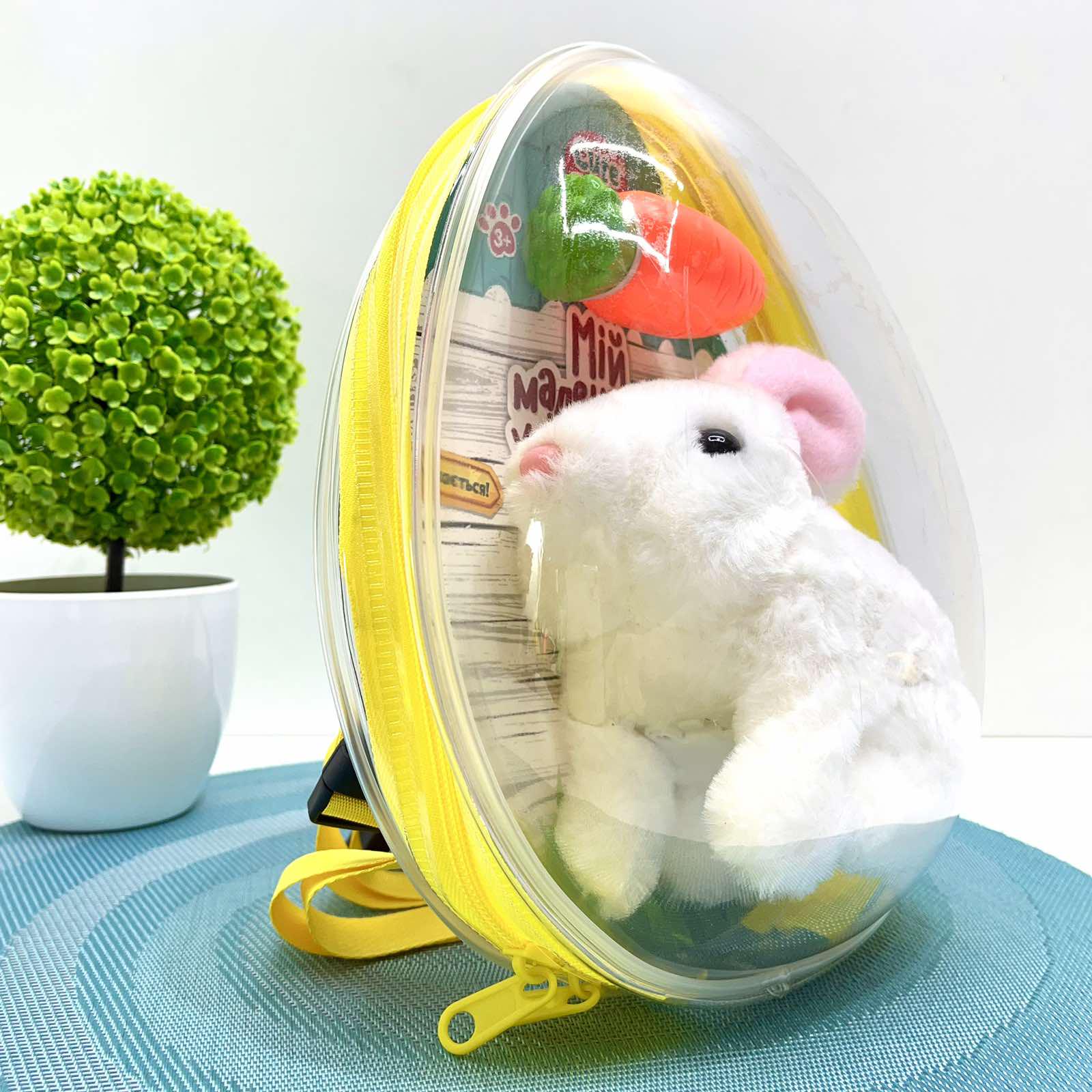 Интерактивная игрушка Кролик в рюкзаке Белый (777-23A) - фото 4 Интерактивная игрушка Кролик в рюкзаке Белый (777-23A) - фото 4