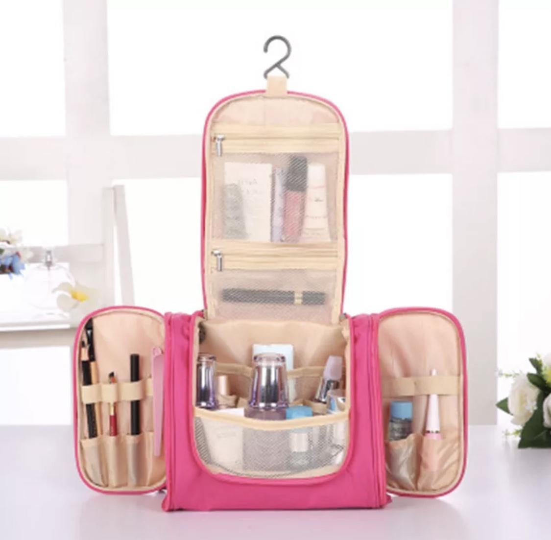 Органайзер дорожный подвесной раскладной Розовый - фото 5