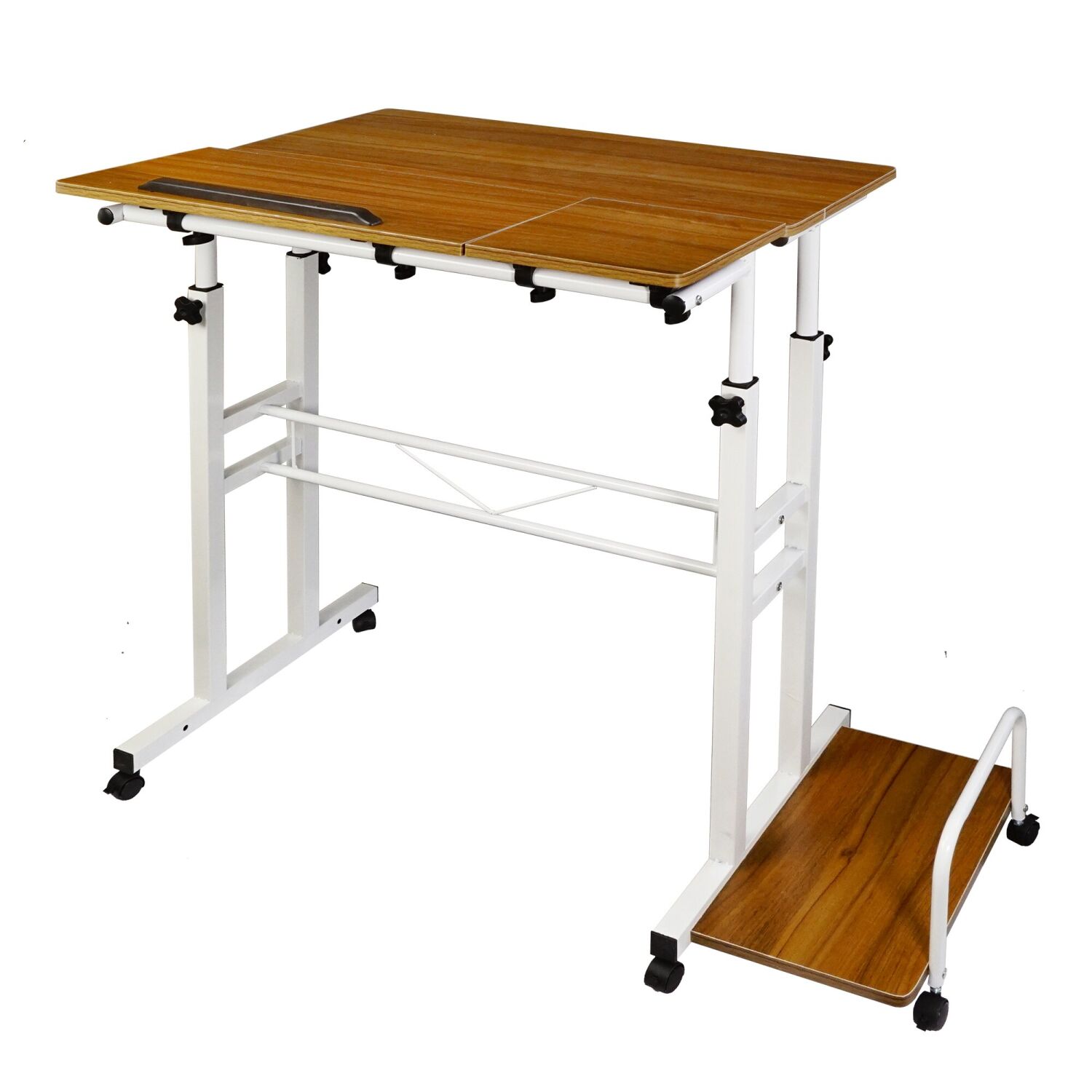 Компьютерный стол Wellamart на колесах регулируемый (5855)