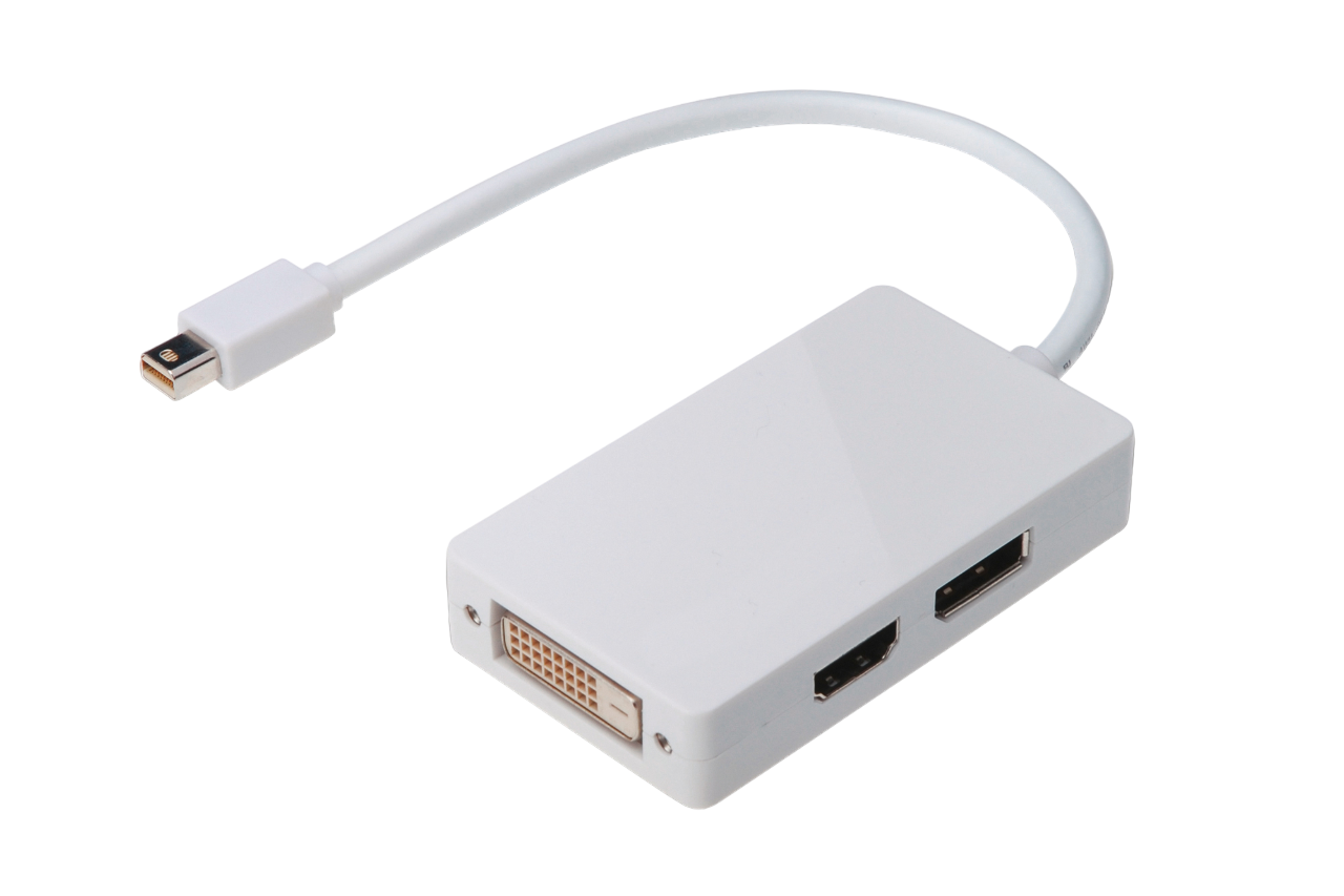 Адаптер Digitus Mini DisplayPort to DisplayPort-HDMI-DVI (ERC-AK-340509-002-W)