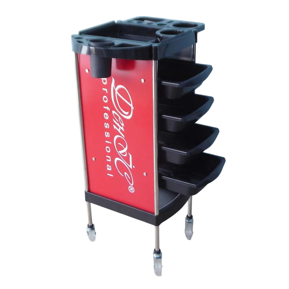 Візок перукарський під'їздне місце майстра ДенІС professional "Чебурашка +" Червоний (1453070717) - фото 1