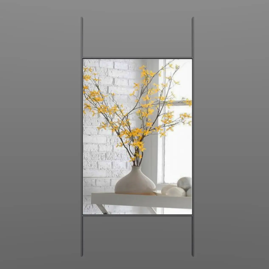 Дзеркало настінне 150х70 см у металевій рамі Чорний (10830694) - фото 3 Дзеркало настінне 150х70 см у металевій рамі Чорний (10830694) - фото 3