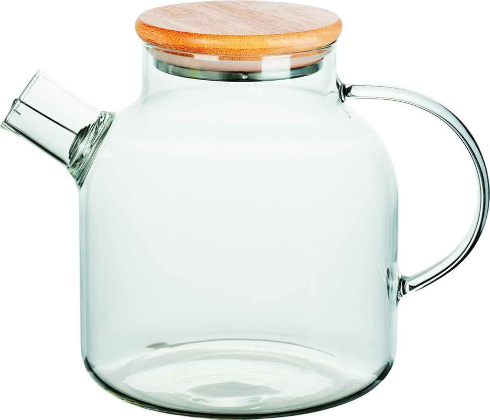 Заварник RINGEL JOY загартоване скло бамбукова кришка 1500 мл (RG-0002/1500) Заварник RINGEL JOY загартоване скло бамбукова кришка 1500 мл (RG-0002/1500)
