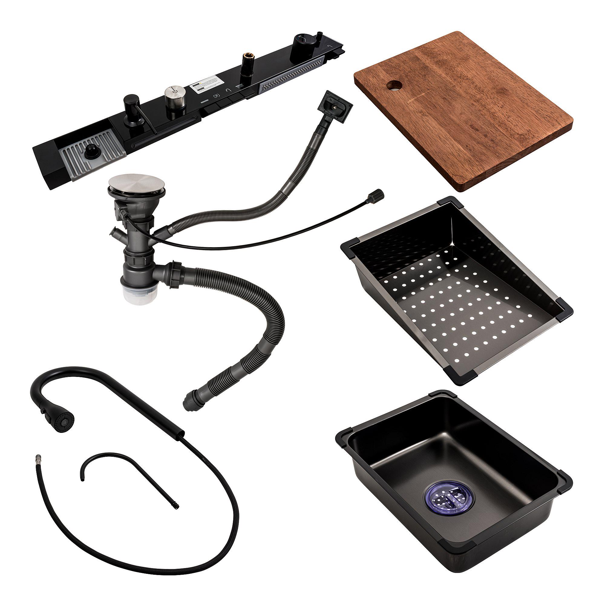 Мийка кухонна Platinum Handmade Водоспад 75x45М PVD Чорний (000041326) - фото 13 Мийка кухонна Platinum Handmade Водоспад 75x45М PVD Чорний (000041326) - фото 13