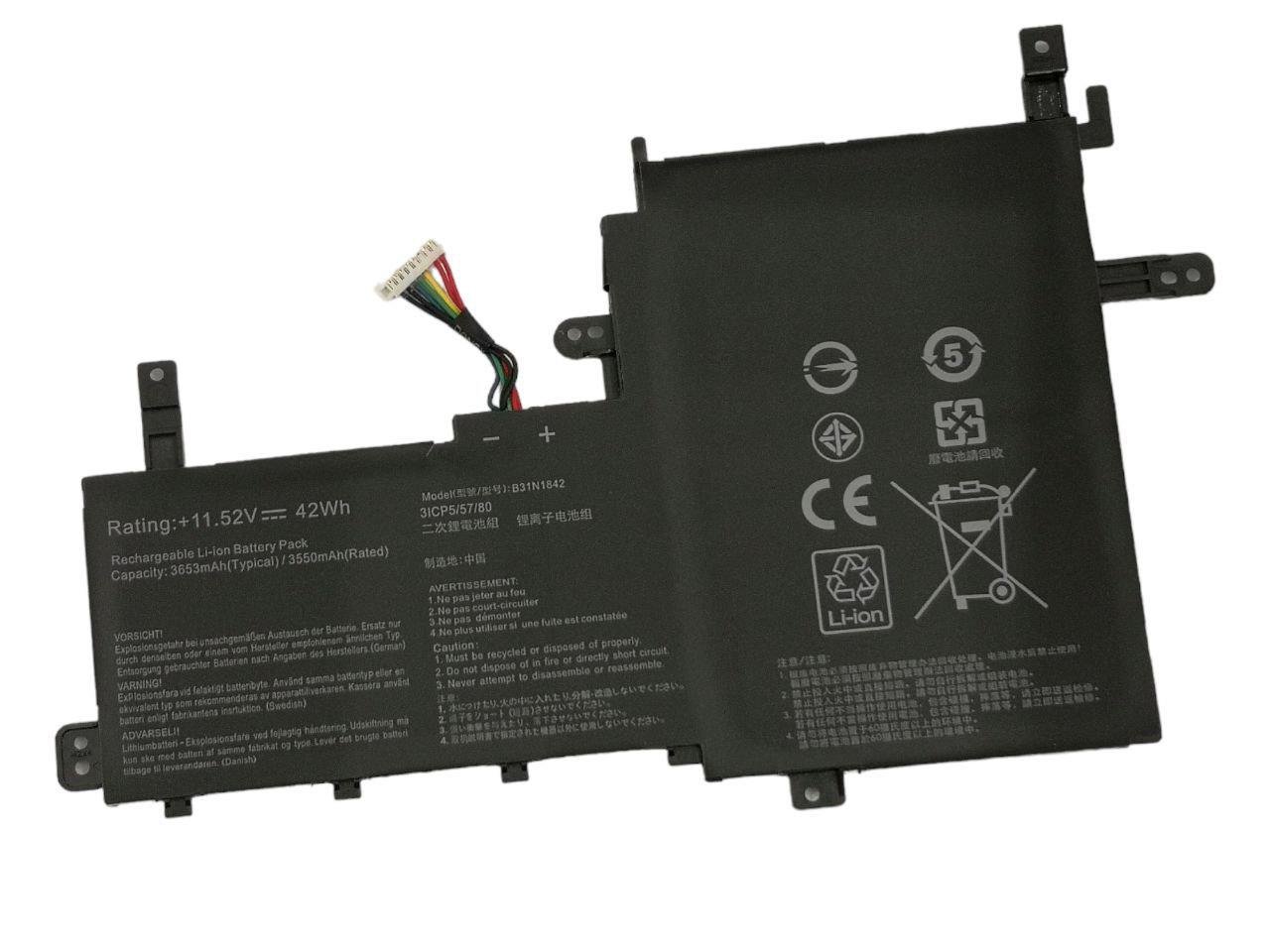 Аккумулятор для Asus VivoBook 15 OLED/K513EA-L13121/B31N1842 3653 mAh 42Wh (21098974)