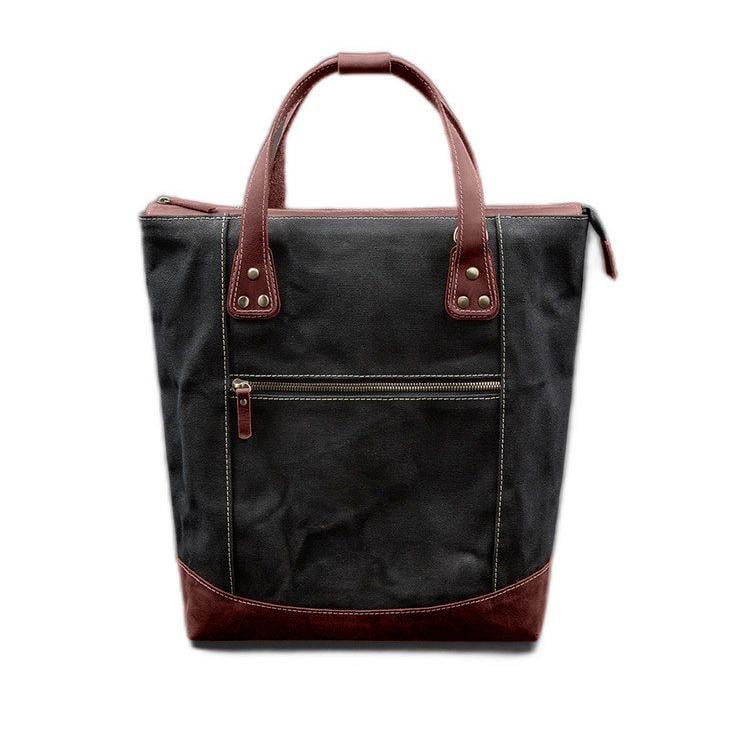 Сумка-рюкзак из конваса и натуральной кожи Бордовый (A-028355) Сумка-рюкзак из конваса и натуральной кожи Бордовый (A-028355)