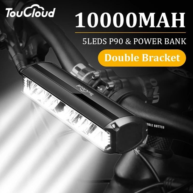 Фара велосипедна TouCloud 5 led P90 6000 Lumen 10000 mAh - фото 2