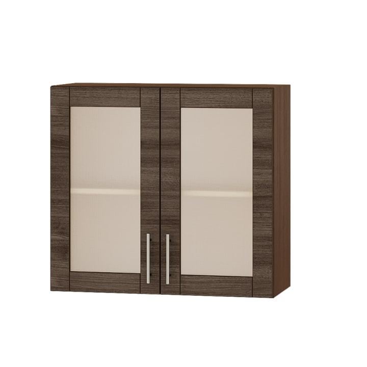 Модуль кухонный витрина Эверест Оптима ВВ10-800 80х30х72 см Дуб Шамони темный (DTM-3418)