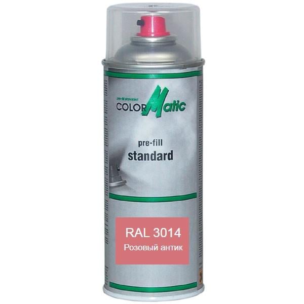 Аэрозольная краска матовая RAL 3014 Розовый антик (RAL3014am)