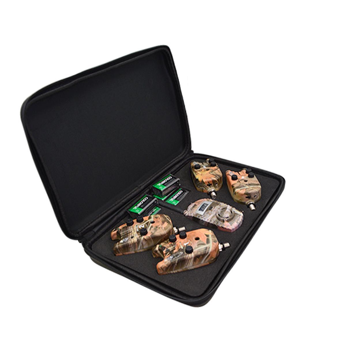 Набор сигнализаторов клева с пейджером 4/1 Sams Fish Camo (SF23997)