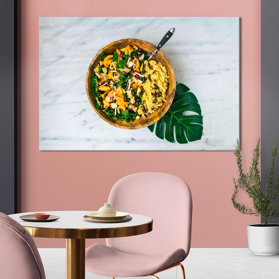 Настенний декор Вегетарианский салат с кускусом 80x54 см (A442-1)