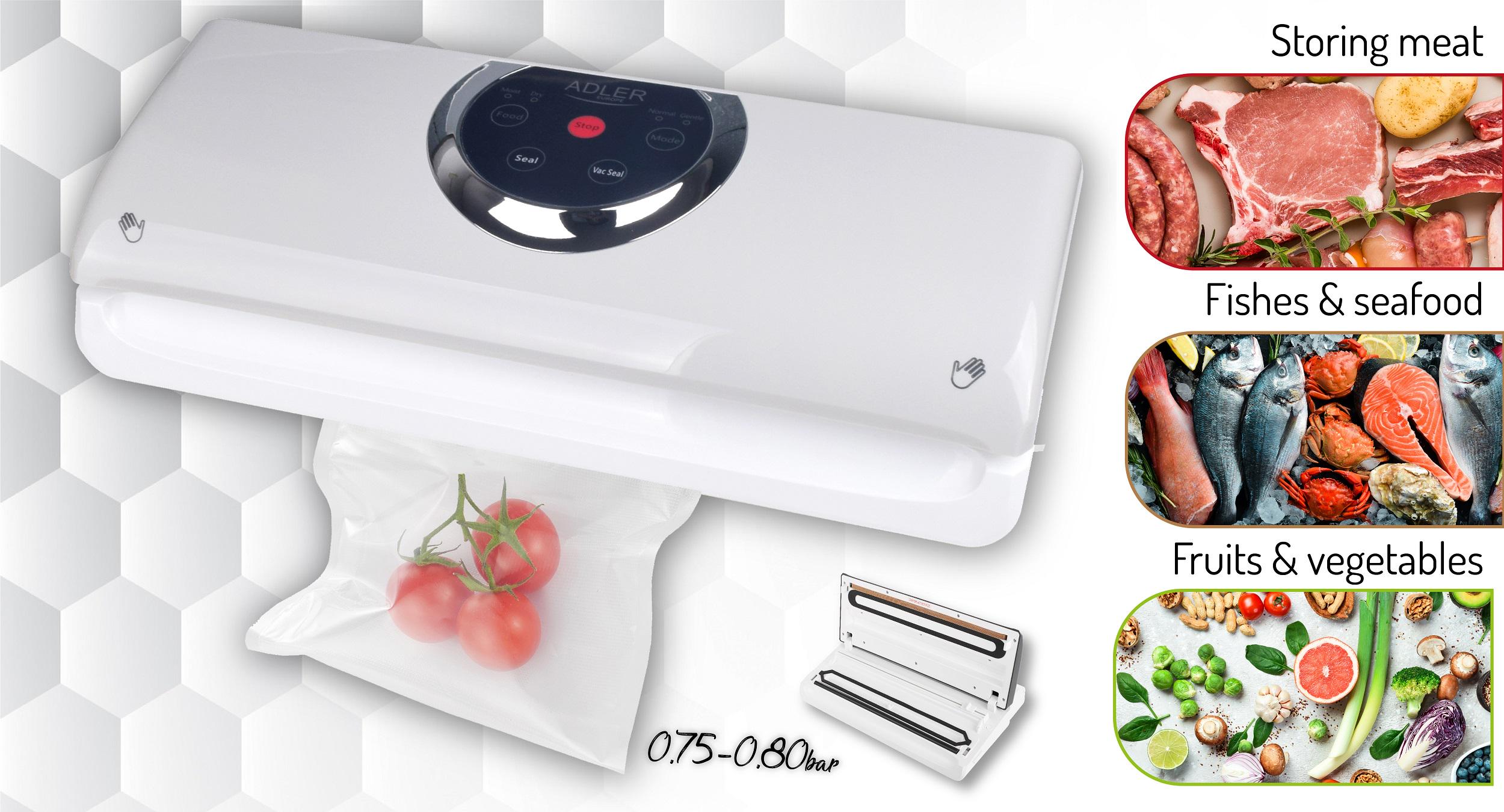 Вакуумный упаковщик Adler AD 4503 для продуктов электрический - фото 11 Вакуумный упаковщик Adler AD 4503 для продуктов электрический - фото 11