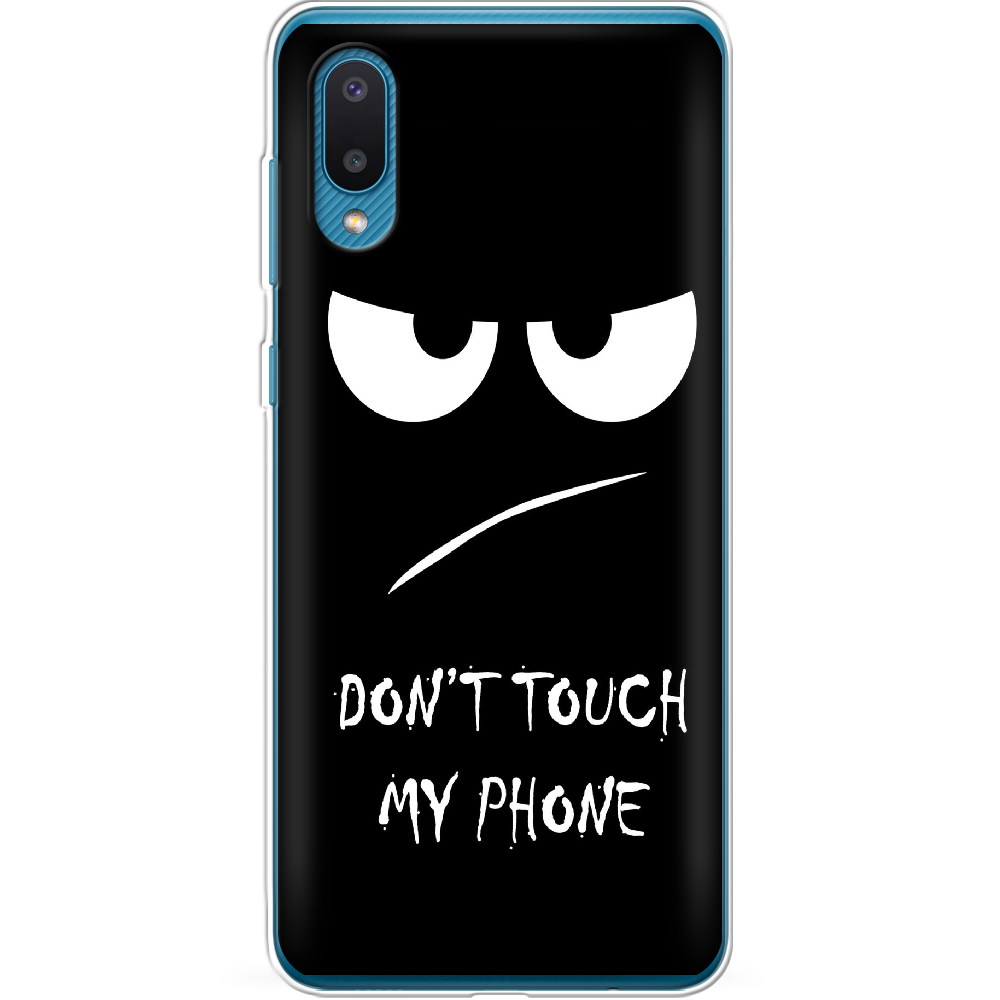 Чохол BoxFace Samsung A022 Galaxy A02 Don't Touch my Phone Прозорий силікон (42004-up535-42004)