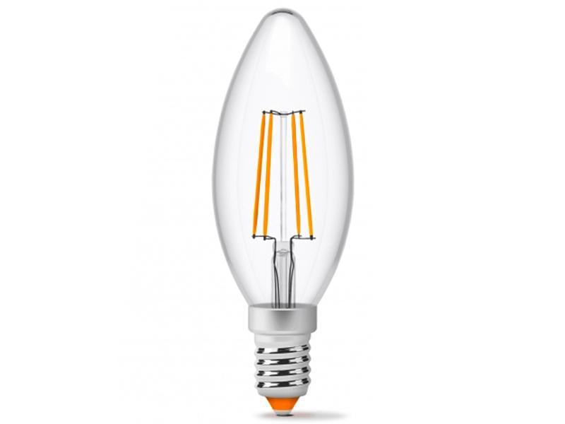 Светодиодная лампа VIDEX C37F 4W E14 3000K (VL-C37F-04143)