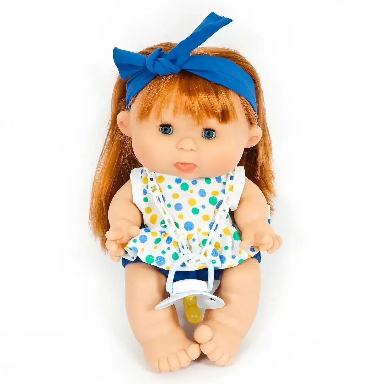 Пупс Nines d`Onil с ароматом ванили из винила в белом платье в горошек 26 см (150-98-0804) Пупс Nines d`Onil с ароматом ванили из винила в белом платье в горошек 26 см (150-98-0804)