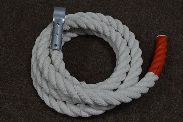 Канат для перетягивания Safety х/б 45 мм 5 м Белый
