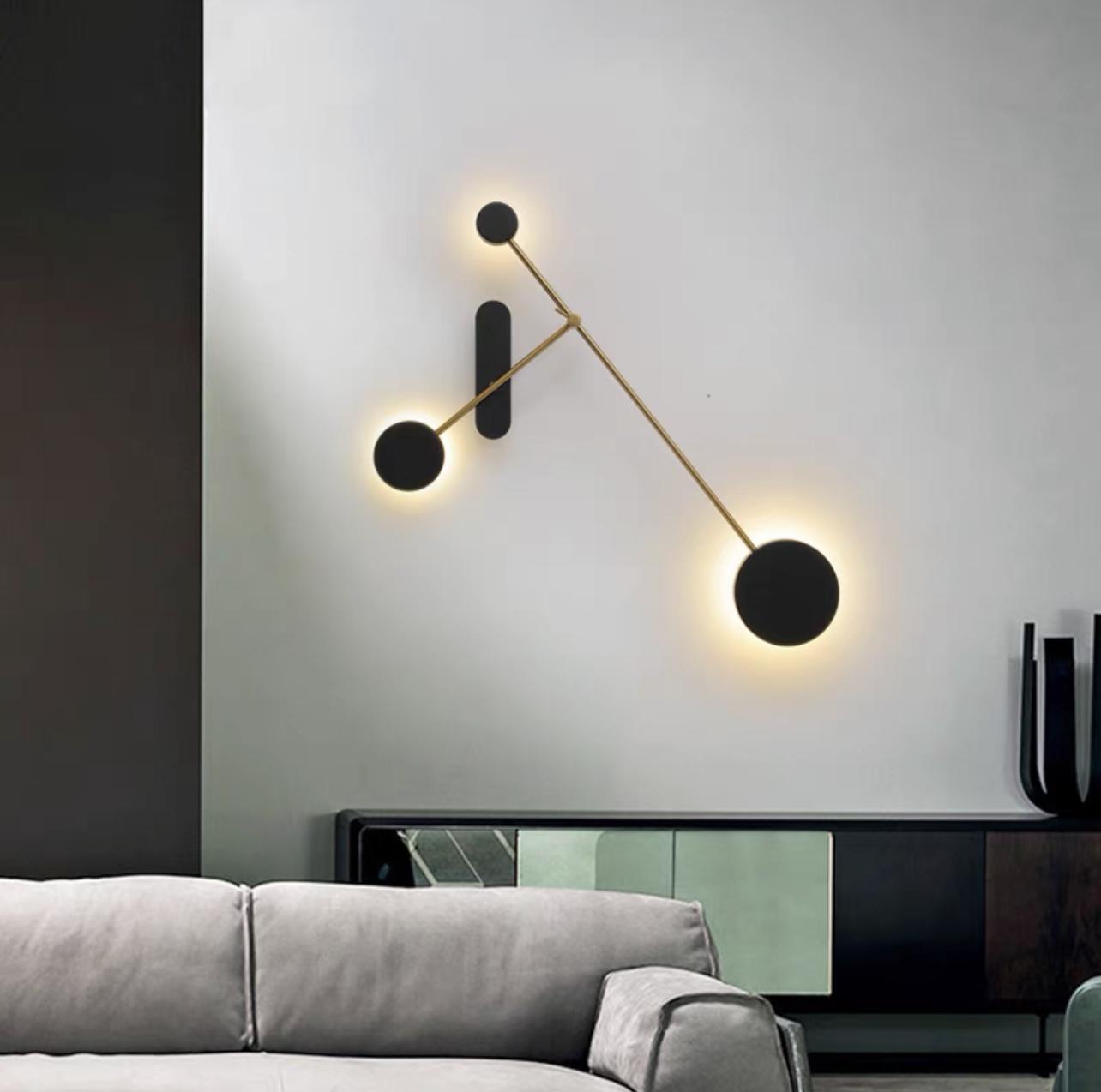 Светильник настенный Luma Molecular 055706/83-40 bk-gd (9318656)