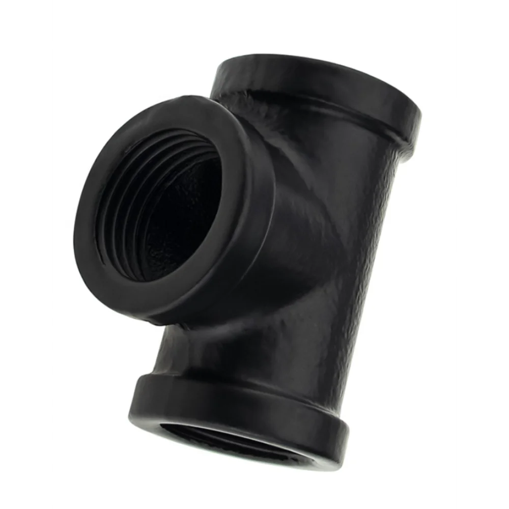 Меблеве кутове з'єднання Sigma Т-подібне для труби d 19 мм з різьбленням Чорний (AF1031)