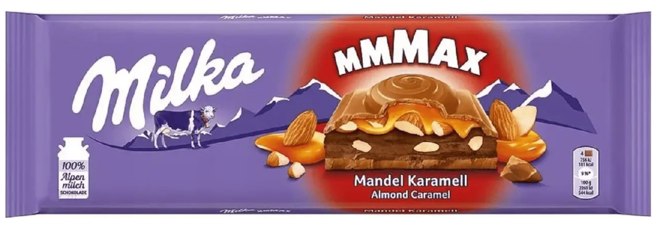 Шоколад Milka mmMax Mandel Karamell Almond Caramel 300 г (2740723660)