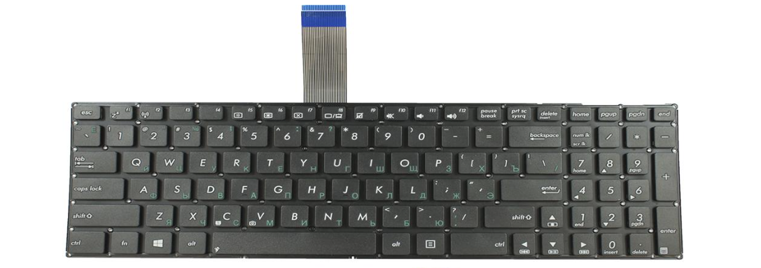 Клавиатура для ноутбука Asus A750 A750LN матовая (0KNB0-610ARU00)