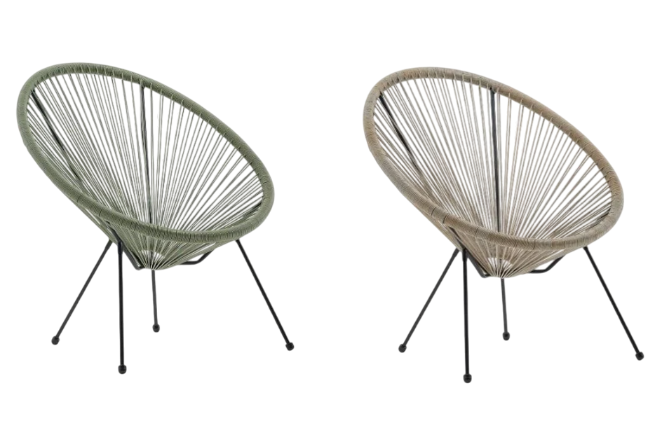 Лаунж-стул сталь/полиэтилен 72х83х80 см 2 шт. (fd6aa597)