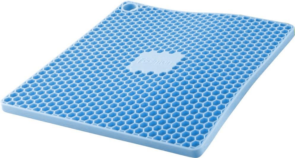 Подставка под горячее Fissman 17,5x17,5x0,8 см из силикона Синый (7020.4)