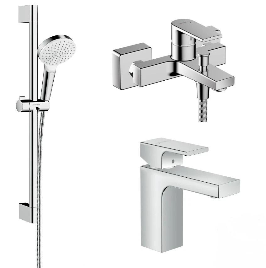 Змішувачі для ванни Hansgrohe VERNIS SHAPE 100 (71561000+71450000+26533400)