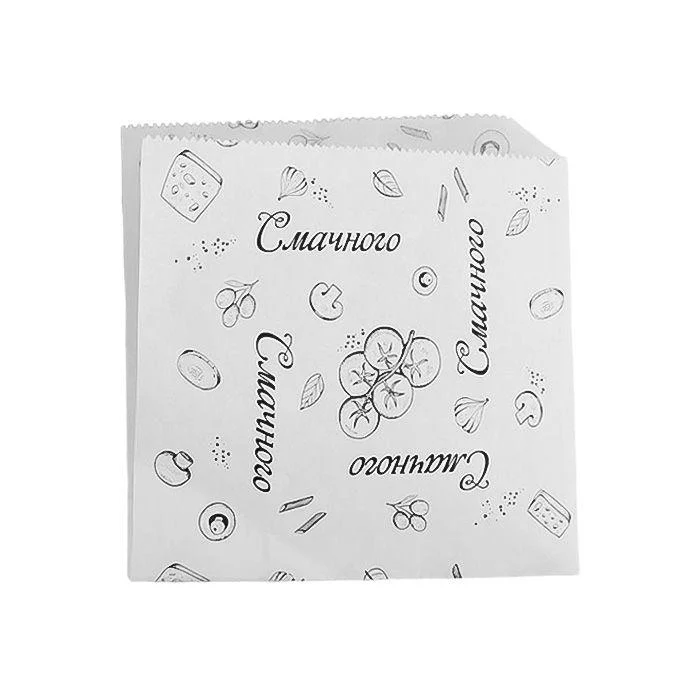 Пакет уголок бумажный Белый 15х15 см 100 шт. (9037)