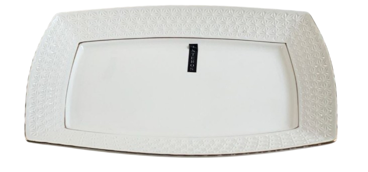 Тарелка прямоугольная мелкая фарфоровая Grazie Снежная королева 23 см Белый (222723-А) Тарелка прямоугольная мелкая фарфоровая Grazie Снежная королева 23 см Белый (222723-А)