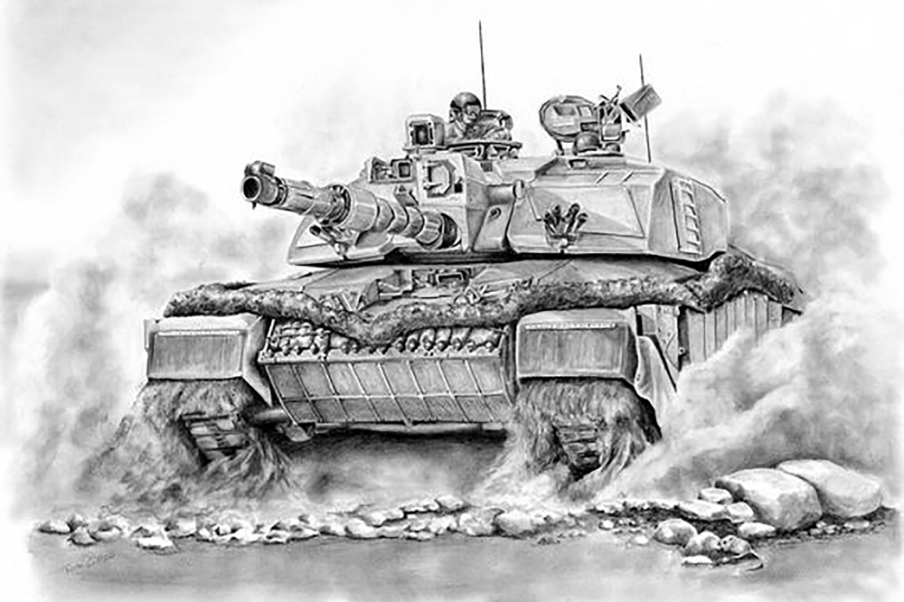 Алмазная мозаика Чарівний діамант Танки – на защите страны 40x60 см (КДИ-1661)