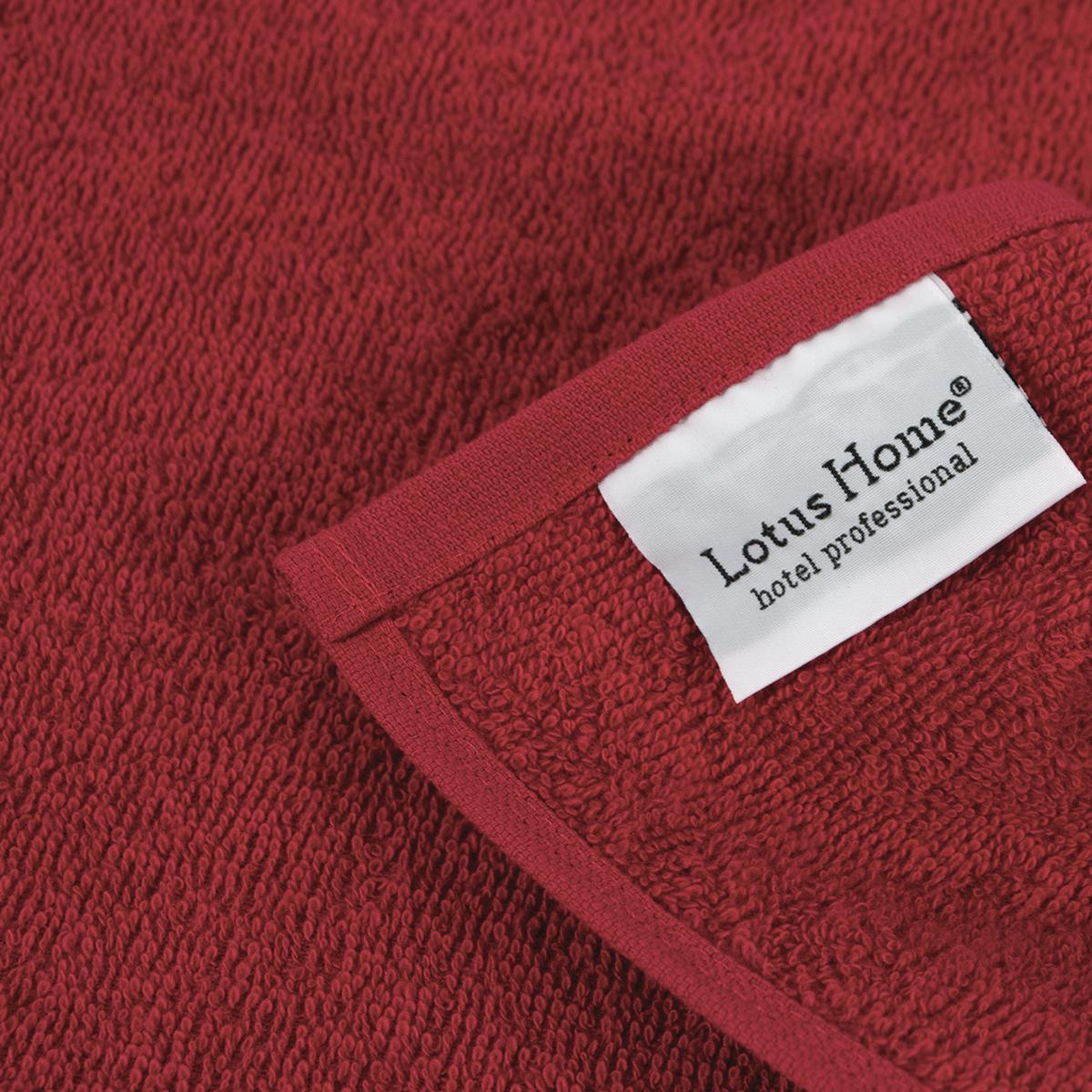 Полотенце Lotus Home Hotel Basic 16/1 400 г/кв. м 30x50 см Красный (svt-2000022338820) - фото 4