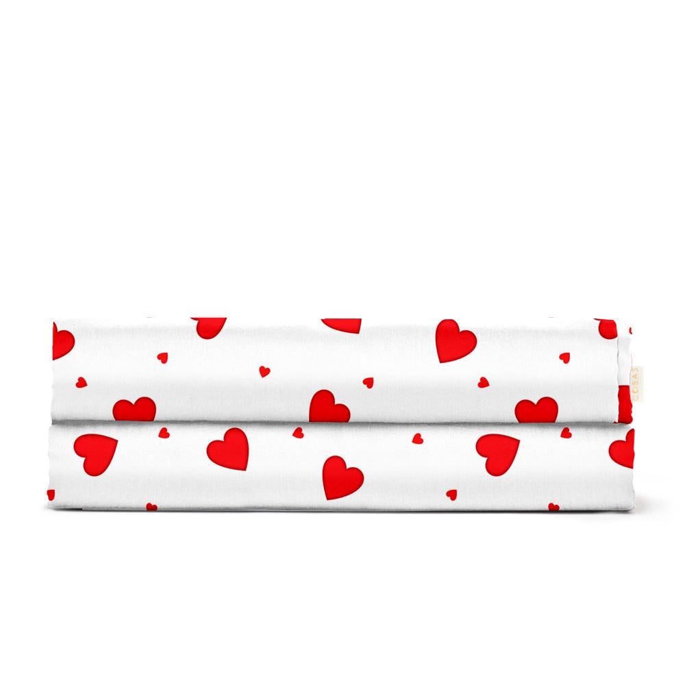 Простынь Cosas RUBY HEARTS ранфорс 240х260 см (4822052400630) Простынь Cosas RUBY HEARTS ранфорс 240х260 см (4822052400630)