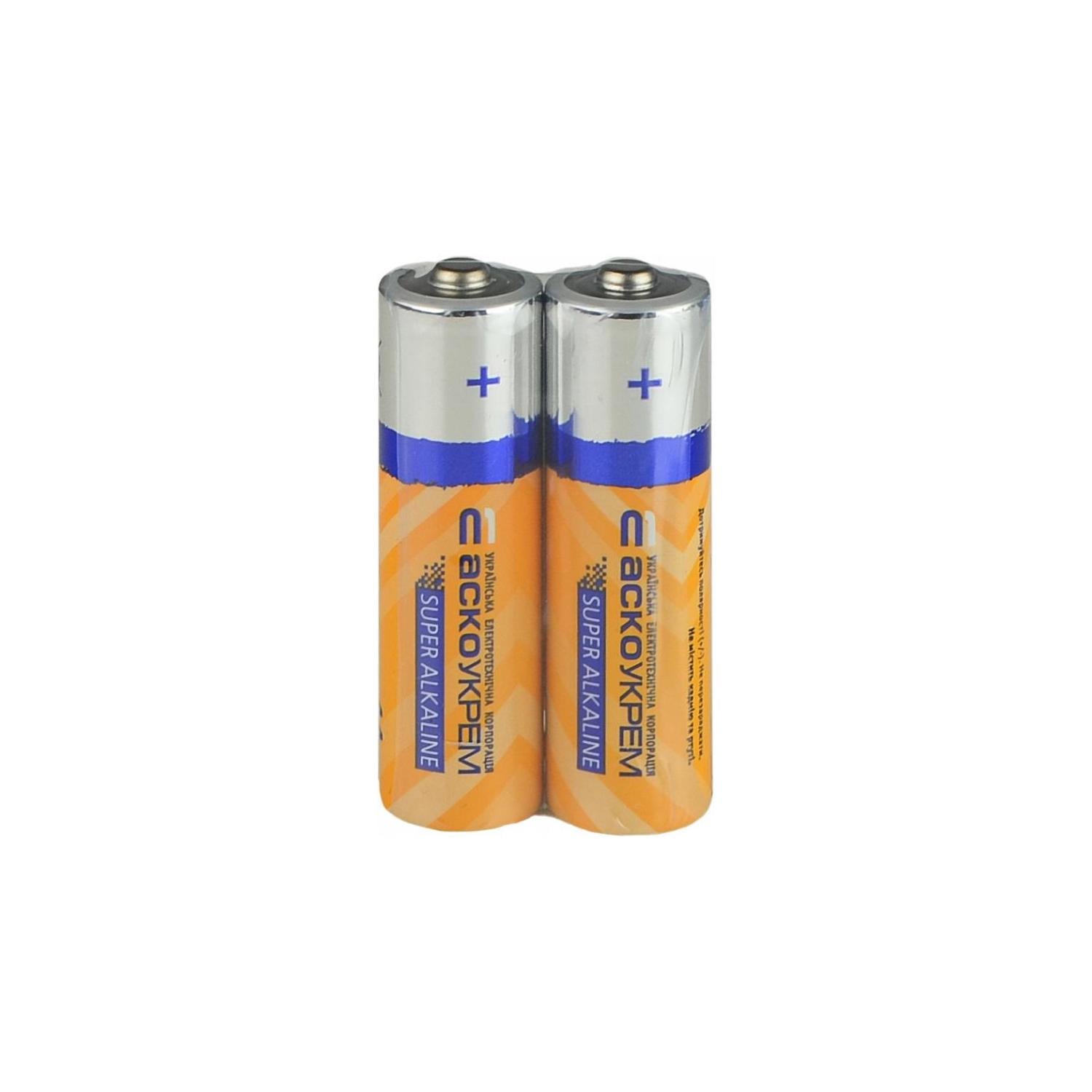 Комплект батареек АСКО-УКРЕМ АА щелочные 1,5V 2 шт. (Аско.LR6.SP2)