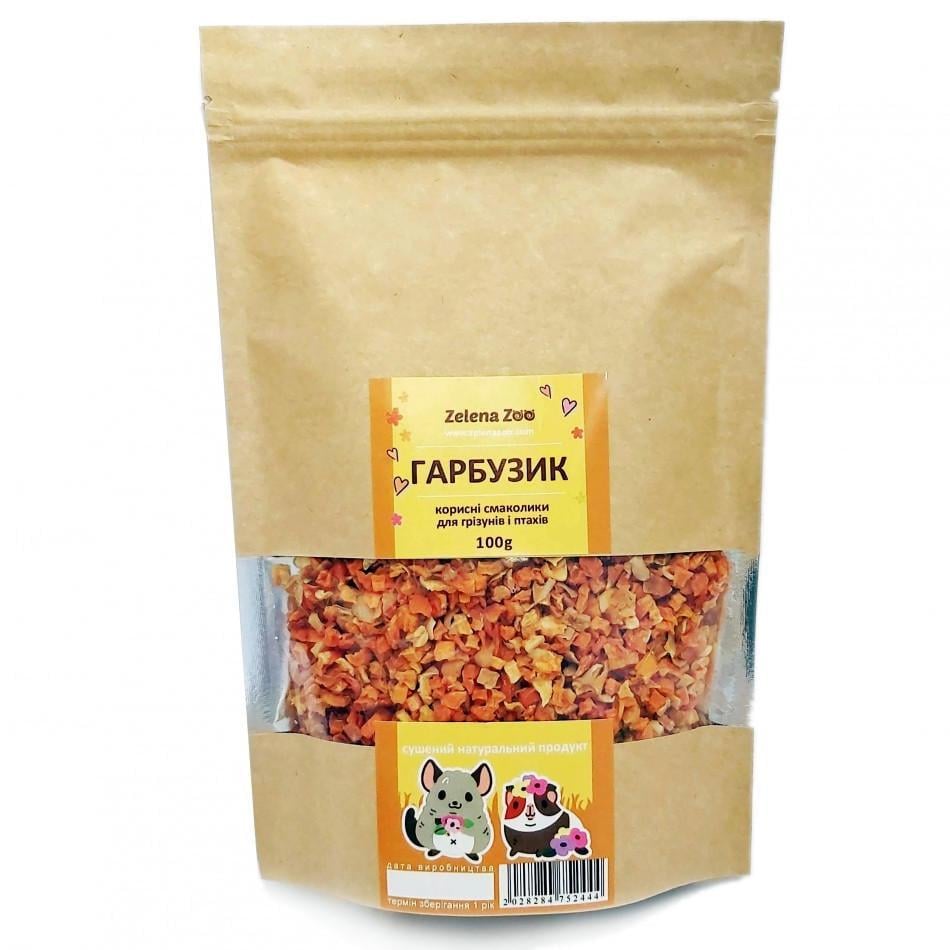 Тыква сушеная для грызунов Zelena Zoo Крафт 100 г (2111549201)