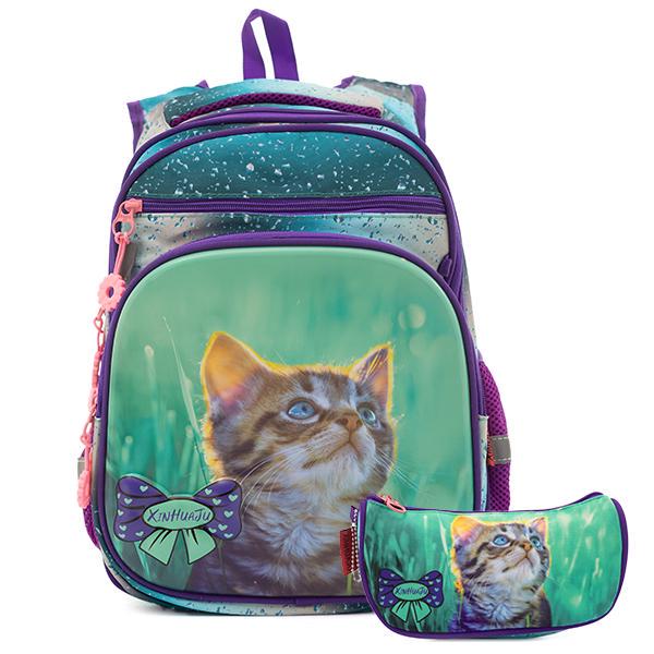 Рюкзак школьный полукаркасный 27х35х17см (ЦБ-00025348)