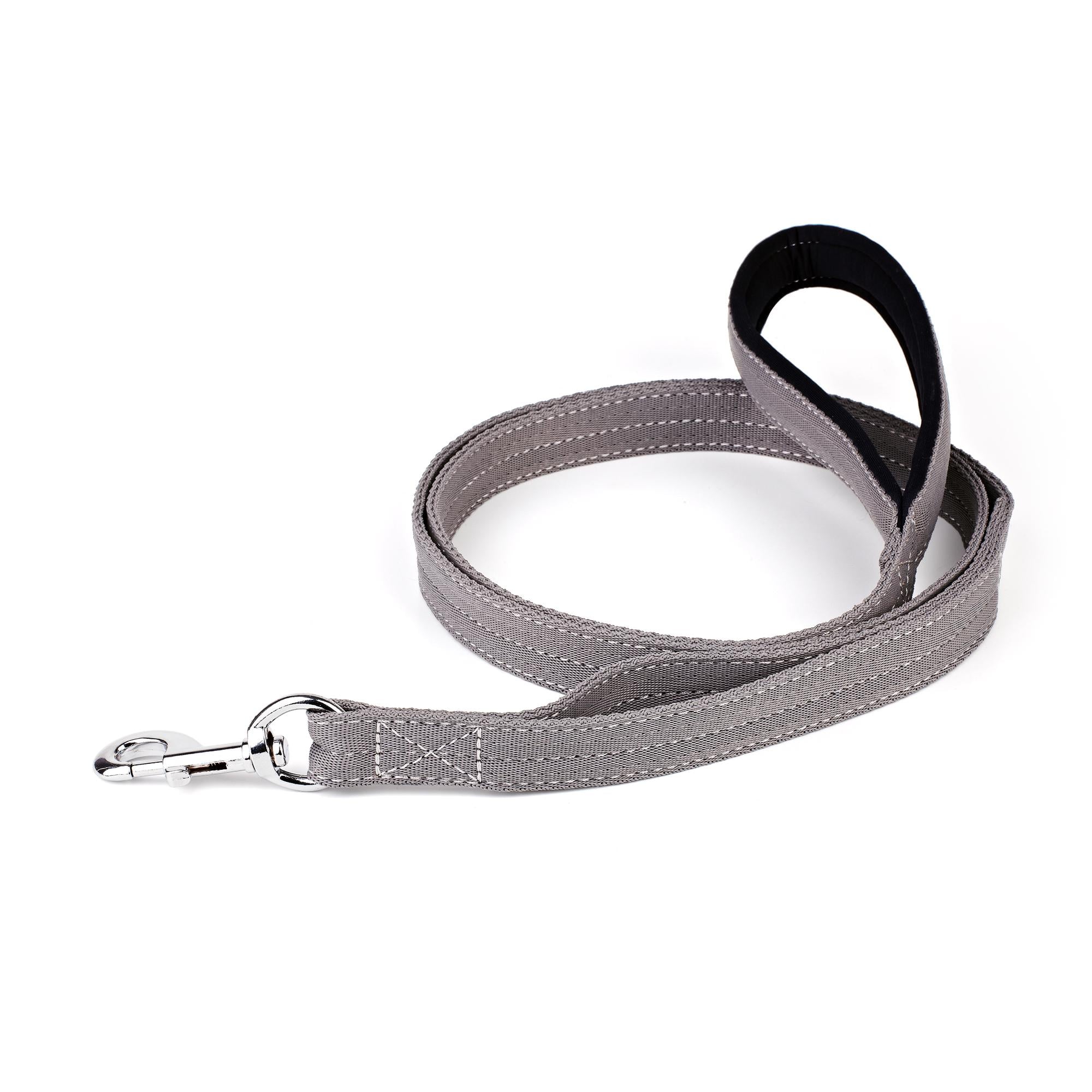 Повідець KareLine посилений нейлоновий з 2 ручками 20 мм 2500 мм Сірий (0969/10)