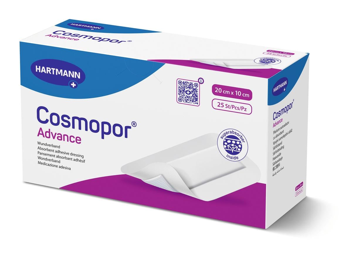 Повязка пластырная стерильная Cosmopor advance 20x10 см 1 шт.