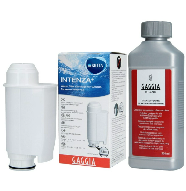 Набор для обслуживания кофемашин Gaggia жидкость от накипи 250 мл/фильтр Brita