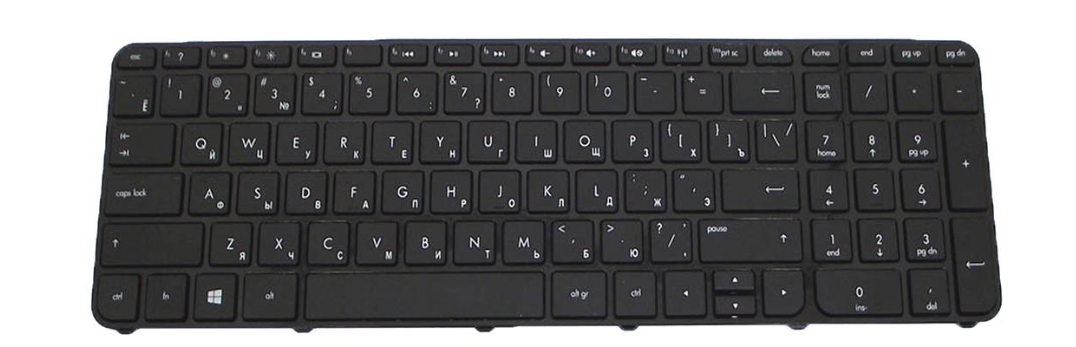Клавиатура для ноутбука HP Pavilion touchsmart 15-B матовая (701684-251)