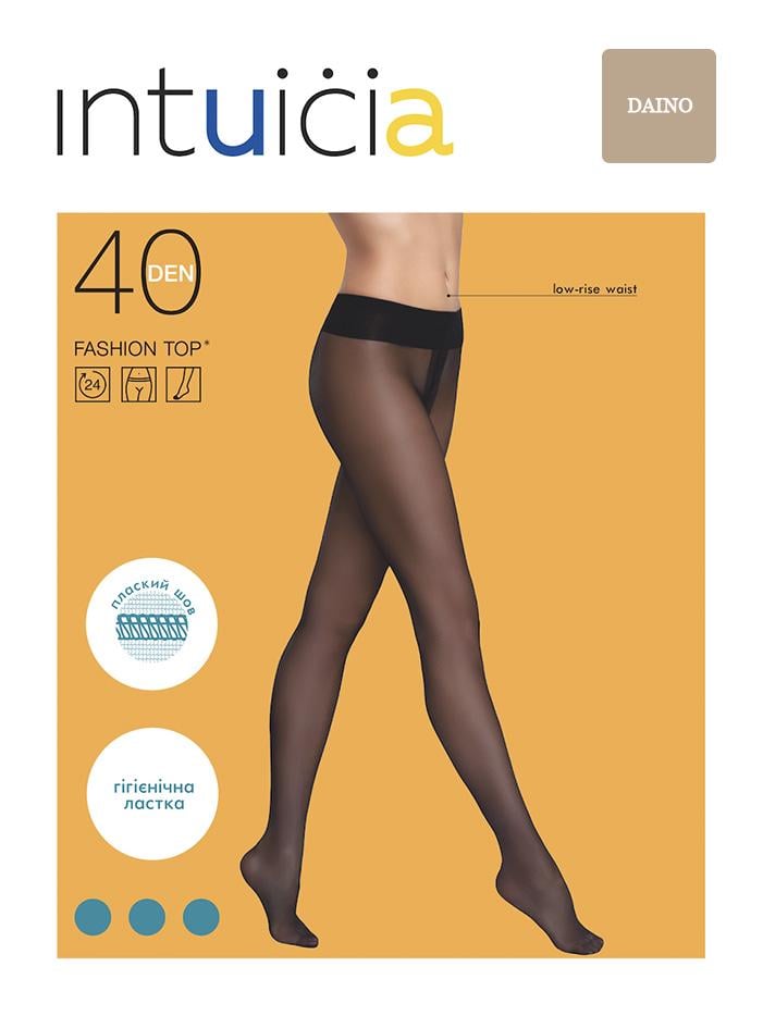Колготи жіночі капронові Intuicia FASHION TOP 40 den 3р. Daino