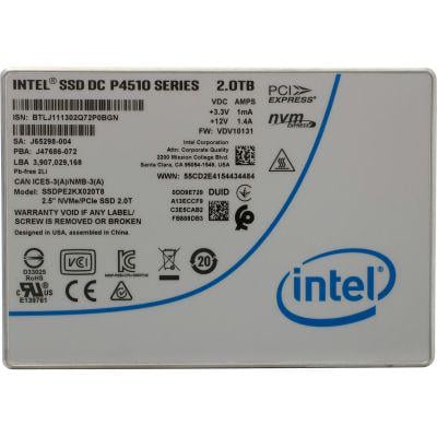 SSD-накопичувач Intel DC P4510 2TB U.2 2,5" (SSDPE2KX020T801)