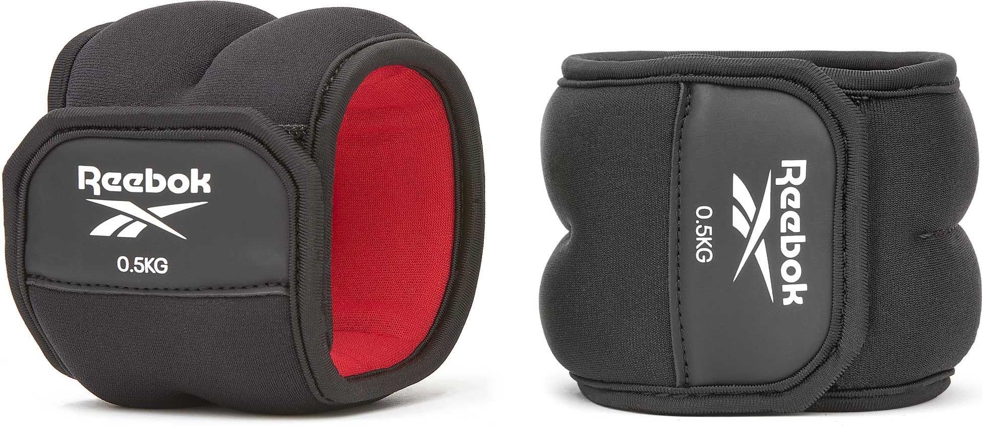 Утяжелители для косточки Reebok ANKLE WEIGHTS 2 х 0,5 кг Черно-красный (27720875)