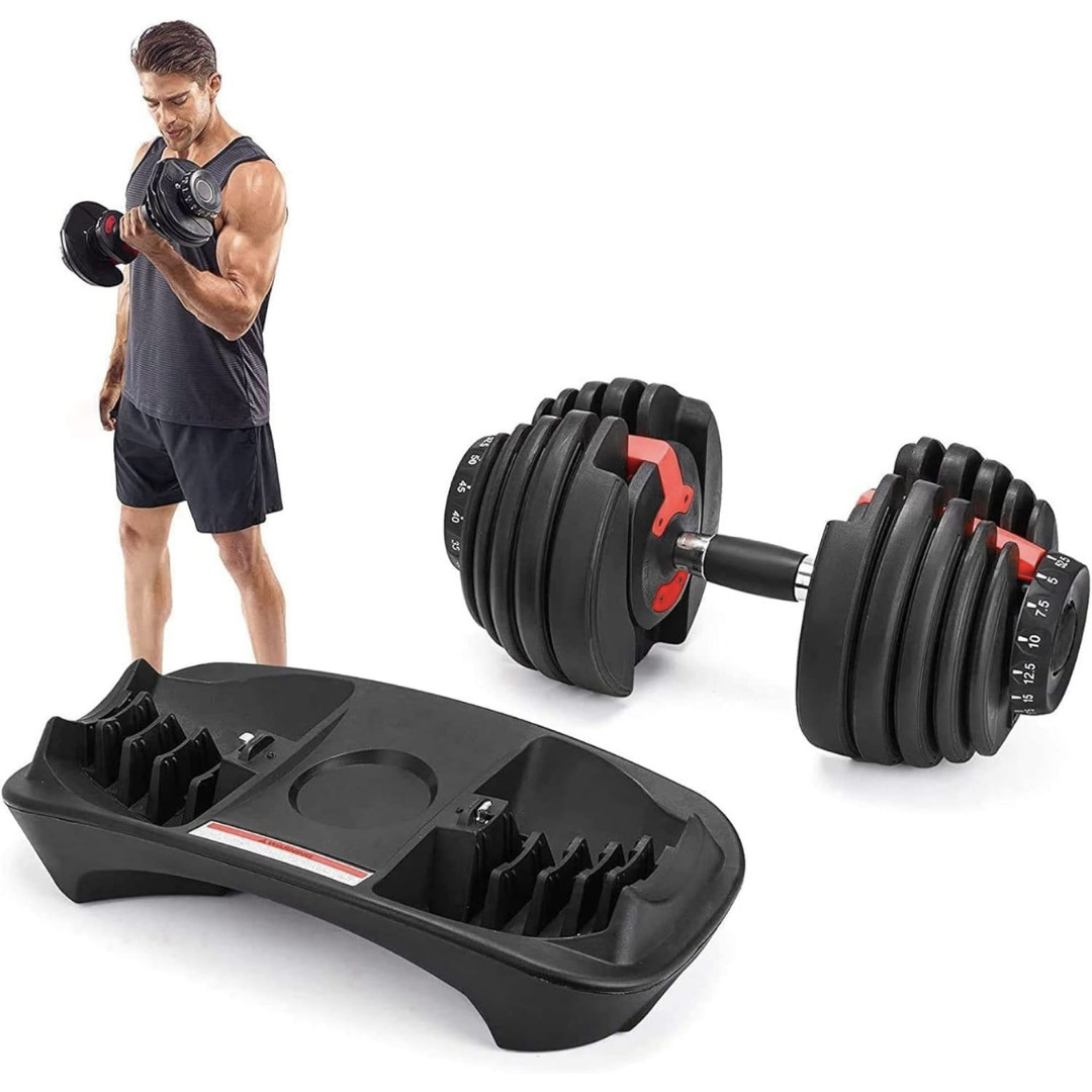 Гантель розбірна регульована Gymtek 2,5-24 кг Червоний - фото 16 Гантель розбірна регульована Gymtek 2,5-24 кг Червоний - фото 16