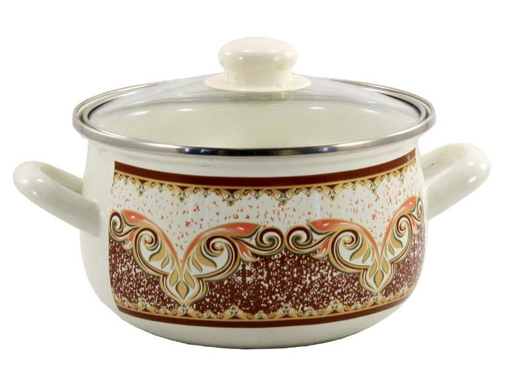 Набір каструль Interos Вензелі 3 предмети (274931) - фото 2 Набір каструль Interos Вензелі 3 предмети (274931) - фото 2