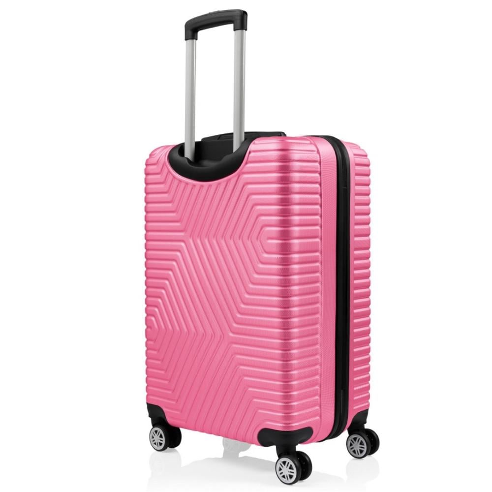 Чемодан Polo ПК016-М поликарбонат на 4-х двойных колесах средний М 70 л Нежно-розовый - фото 5 Чемодан Polo ПК016-М поликарбонат на 4-х двойных колесах средний М 70 л Нежно-розовый - фото 5