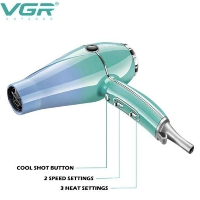 Фен для волосся VGR V-452 2400 Вт з холодним і гарячим повітрям (21724970) - фото 2 Фен для волосся VGR V-452 2400 Вт з холодним і гарячим повітрям (21724970) - фото 2