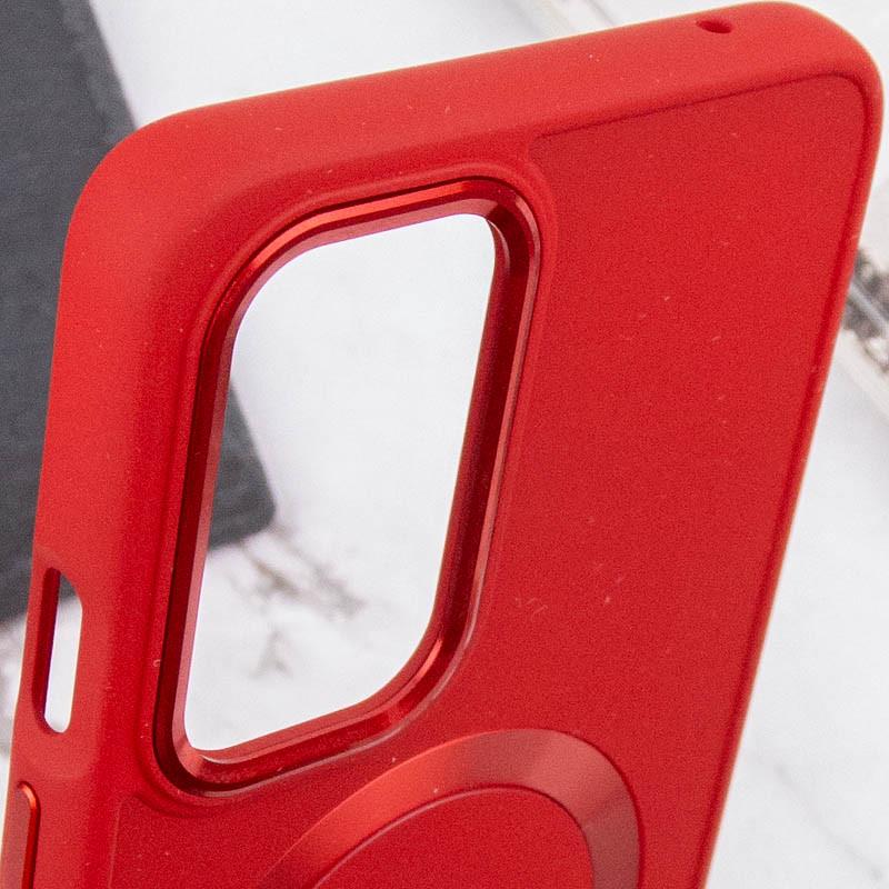 Протиударний TPU Чохол Bonbon Metal Style with MagSafe для OnePlus 9 Pro Червоний / Red - фото 6