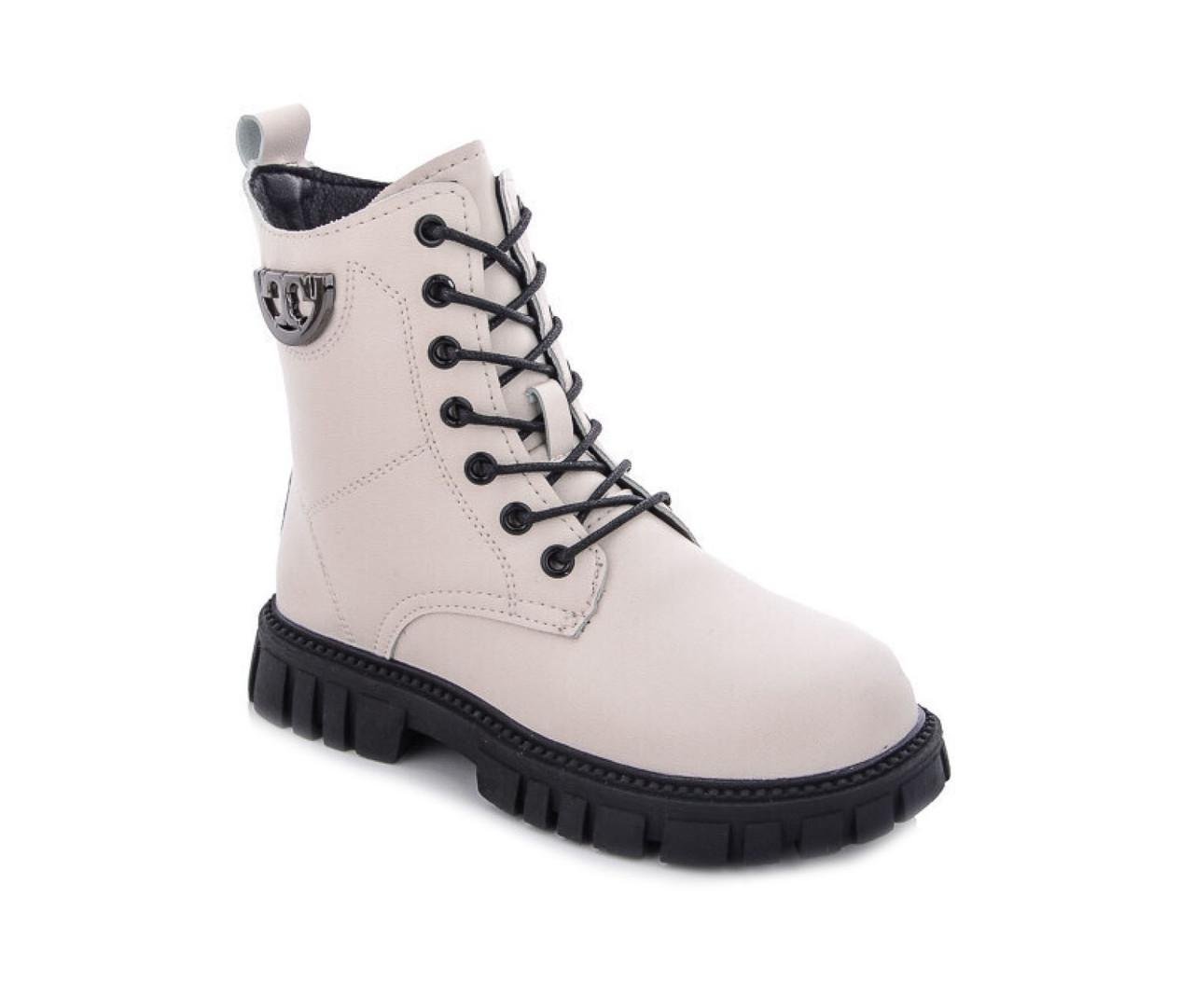 Ботинки демисезонные для девочек Леопард M29-29B/34 р. 34 Бежевый